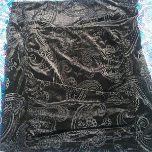 Vintage Free People velvet shirt/mini skirt szM